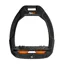 Flex-On Safe-On Inclined Ultra-Grip Stirrups - Black/Black/Orange